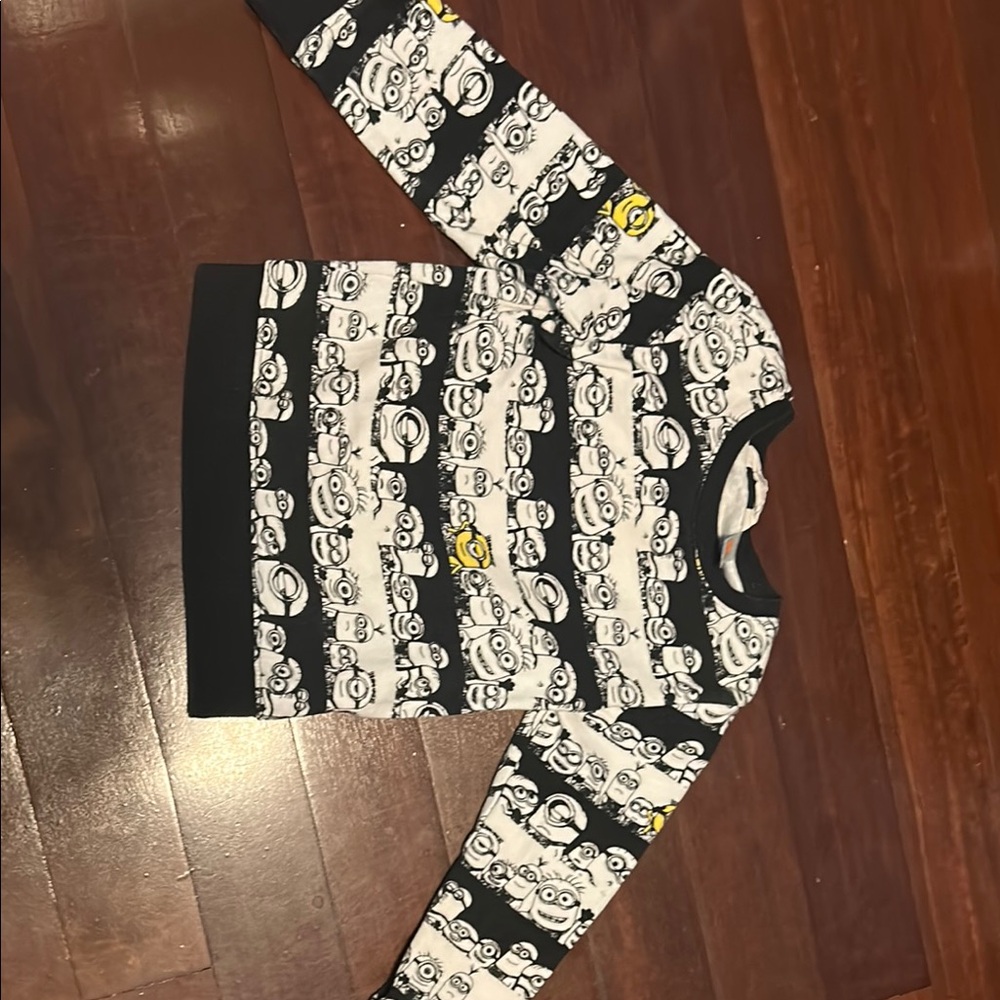 H&M Black and White Kids Sweater with Yellow Accents